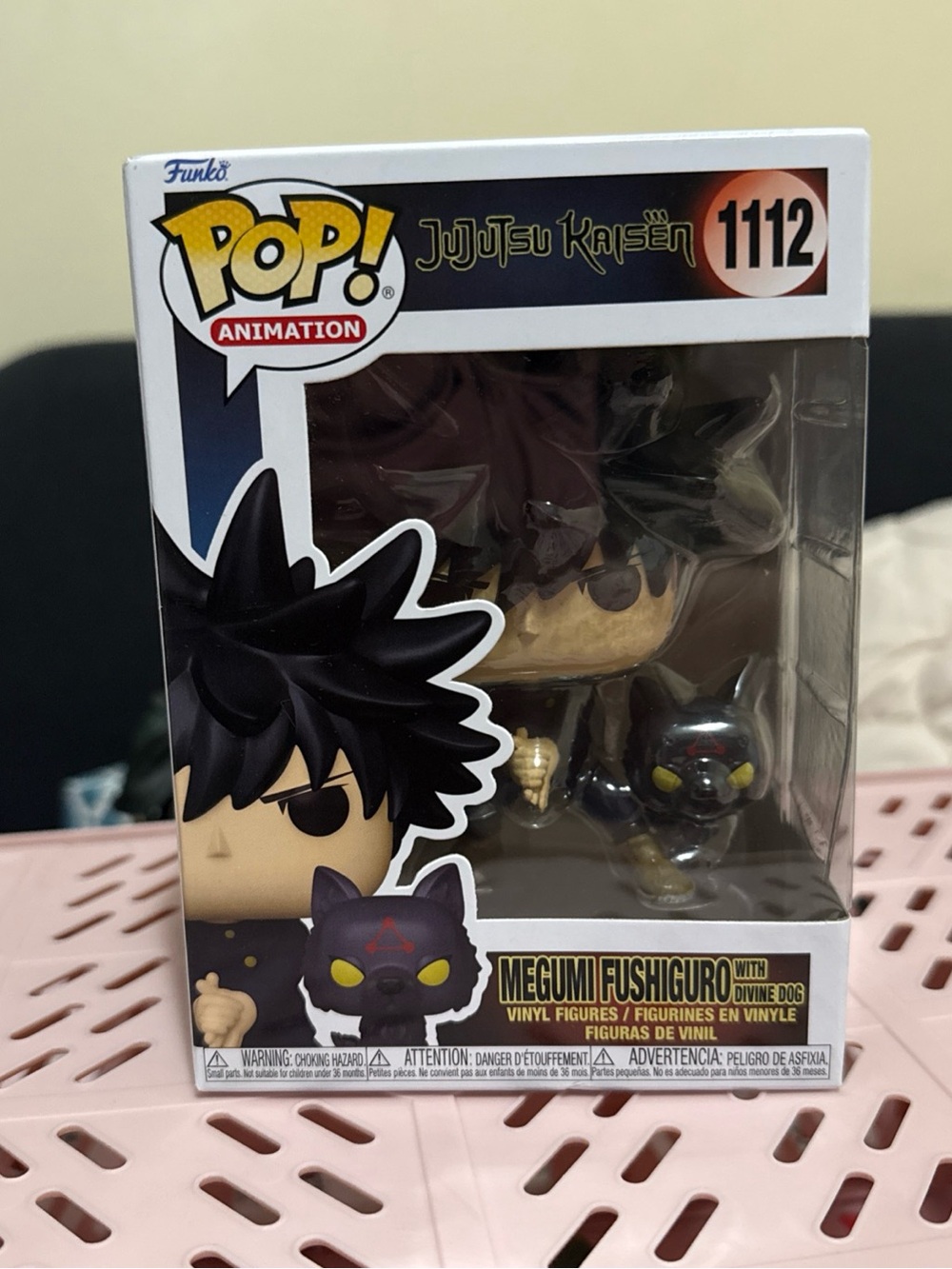 Funko Megumi Fushiguro Vinyl Figure with Divine Dog (black, yellow)